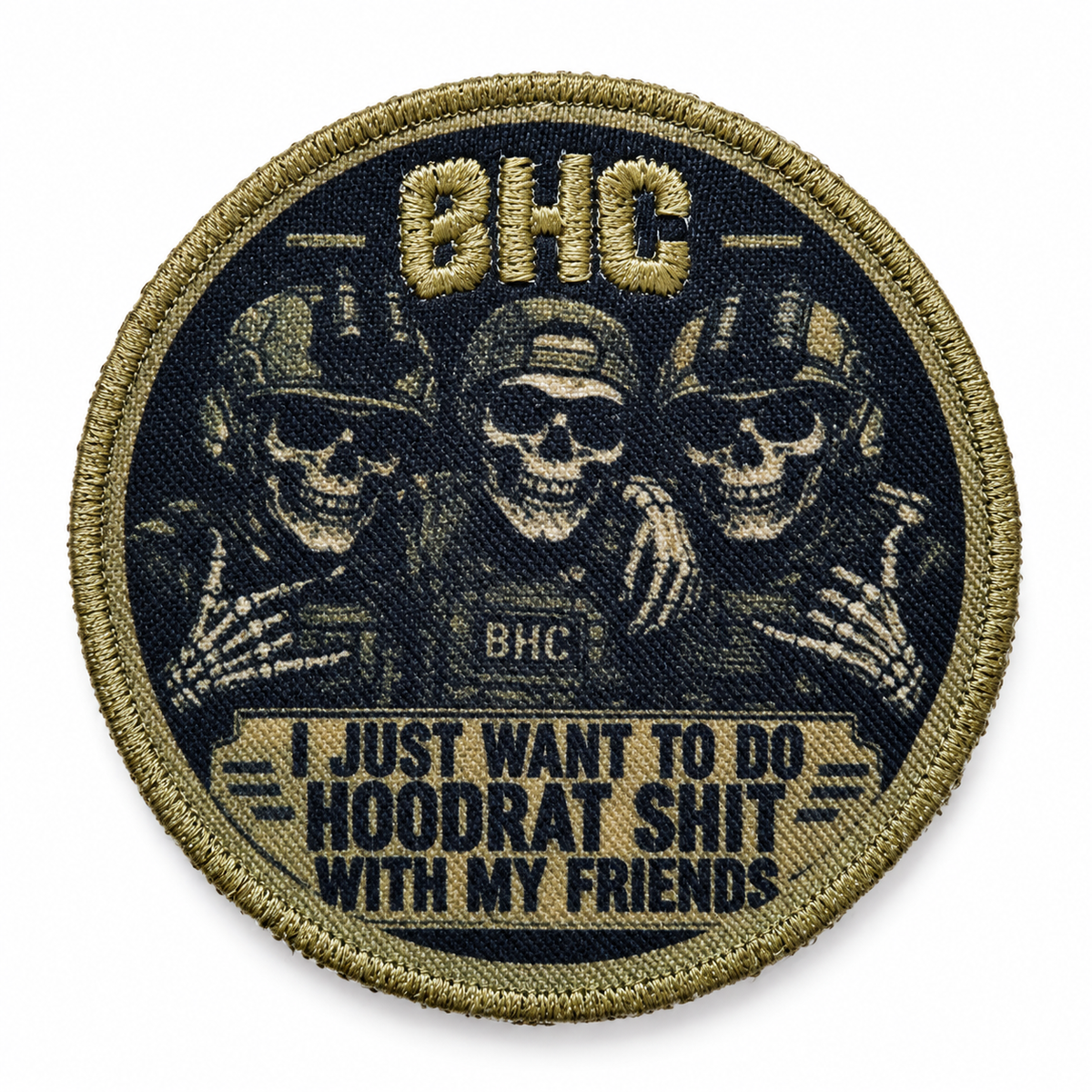 BHC Hoodrat Skeleton Patch